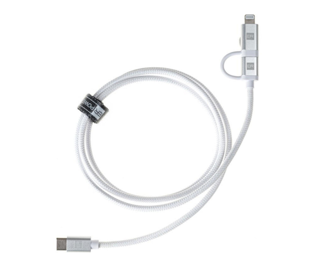 Adam Elements Dual Cable USB-C C/L Mfi 100cm white - 1352323 - zdjęcie 2